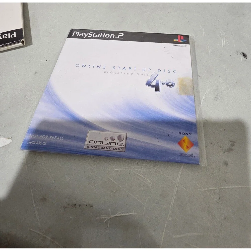 Sony PlayStation 2 Online Start-Up Disc Version 4.0 Broadband Only PS2 Not For R
